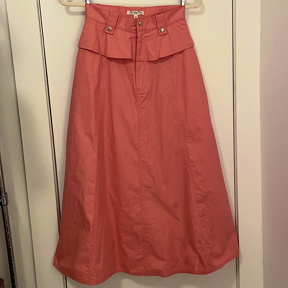Dior Pink Trench Skirt